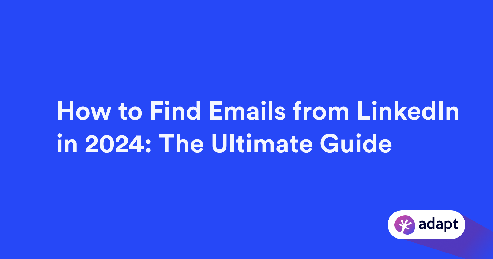 How to Find Emails from LinkedIn in 2024: The Ultimate Guide